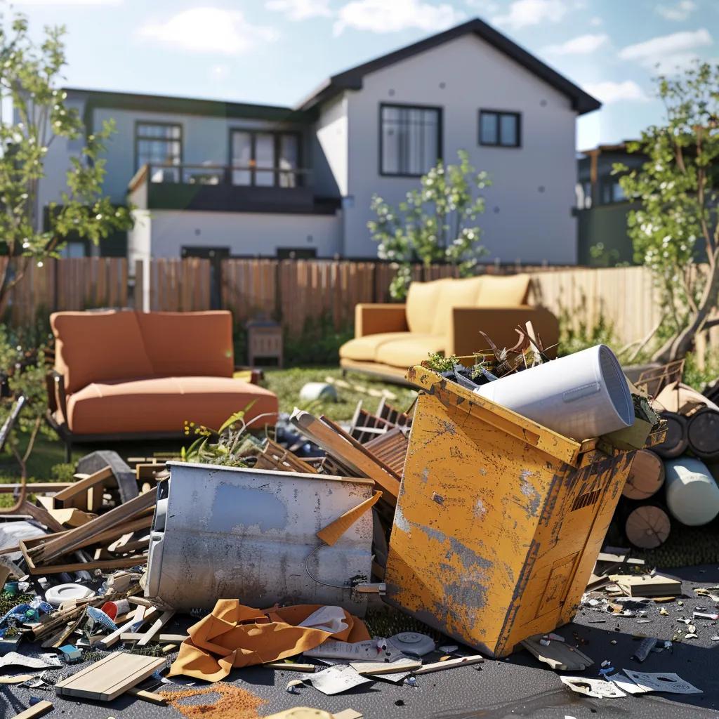 Variety of waste types suitable for full-service dumpster rental