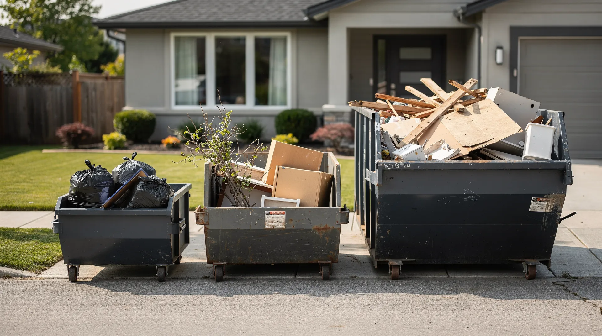 Smaller containers such as the 10-yard dumpster are well suited for residential cleanouts including basements