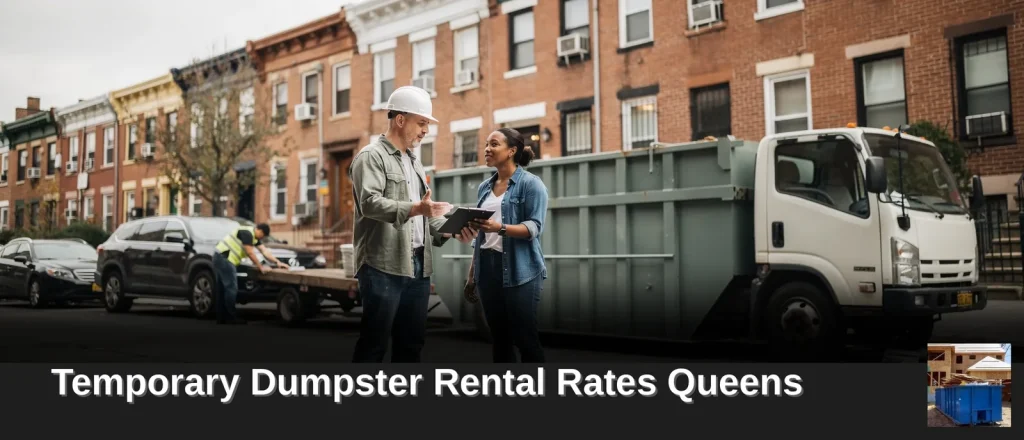 Roll-off dumpster prices in Queens typically range from $525 to $835, averaging around $690